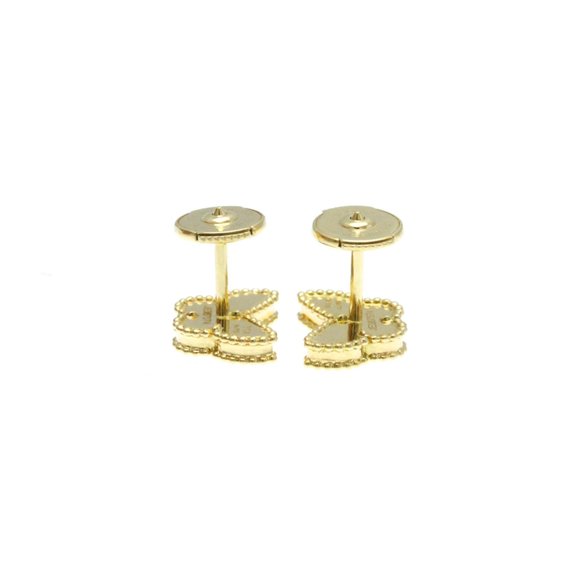 VAN CLEEF & ARPELS 18k Yellow Gold Pearl Earrings - Picture 9 of 9